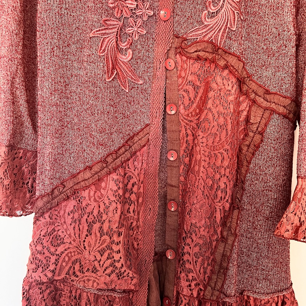 Pretty Angel Boutique Maroon Cardigan - Picture 4 of 6